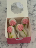 Rose Vanilla Candy Coating Dipped Nutter Butter 8 Pack